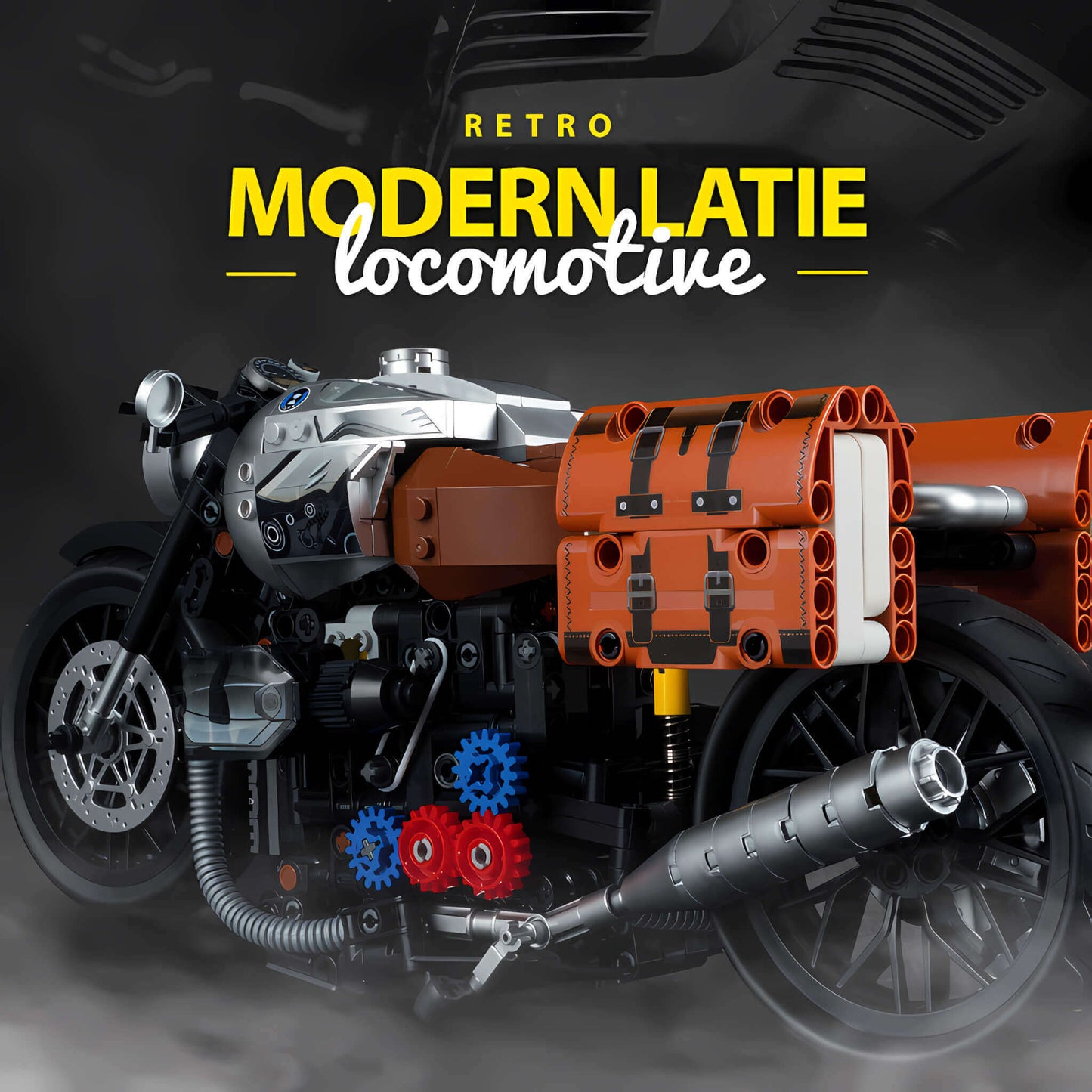TONGSHENGJU Building the 1:8 R NINE T model with 925 bricks