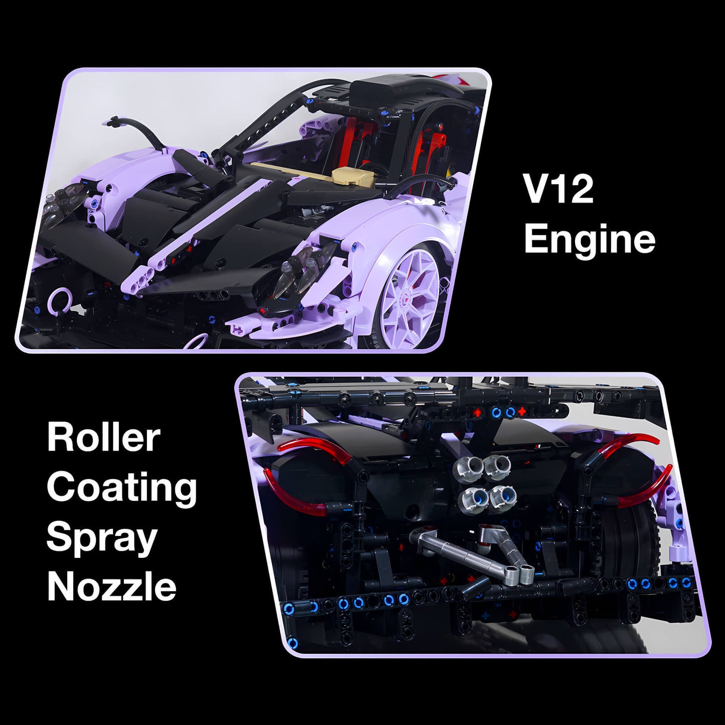 Tongshengju Building the 1:8 Pagani Huayra model with 3428 bricks