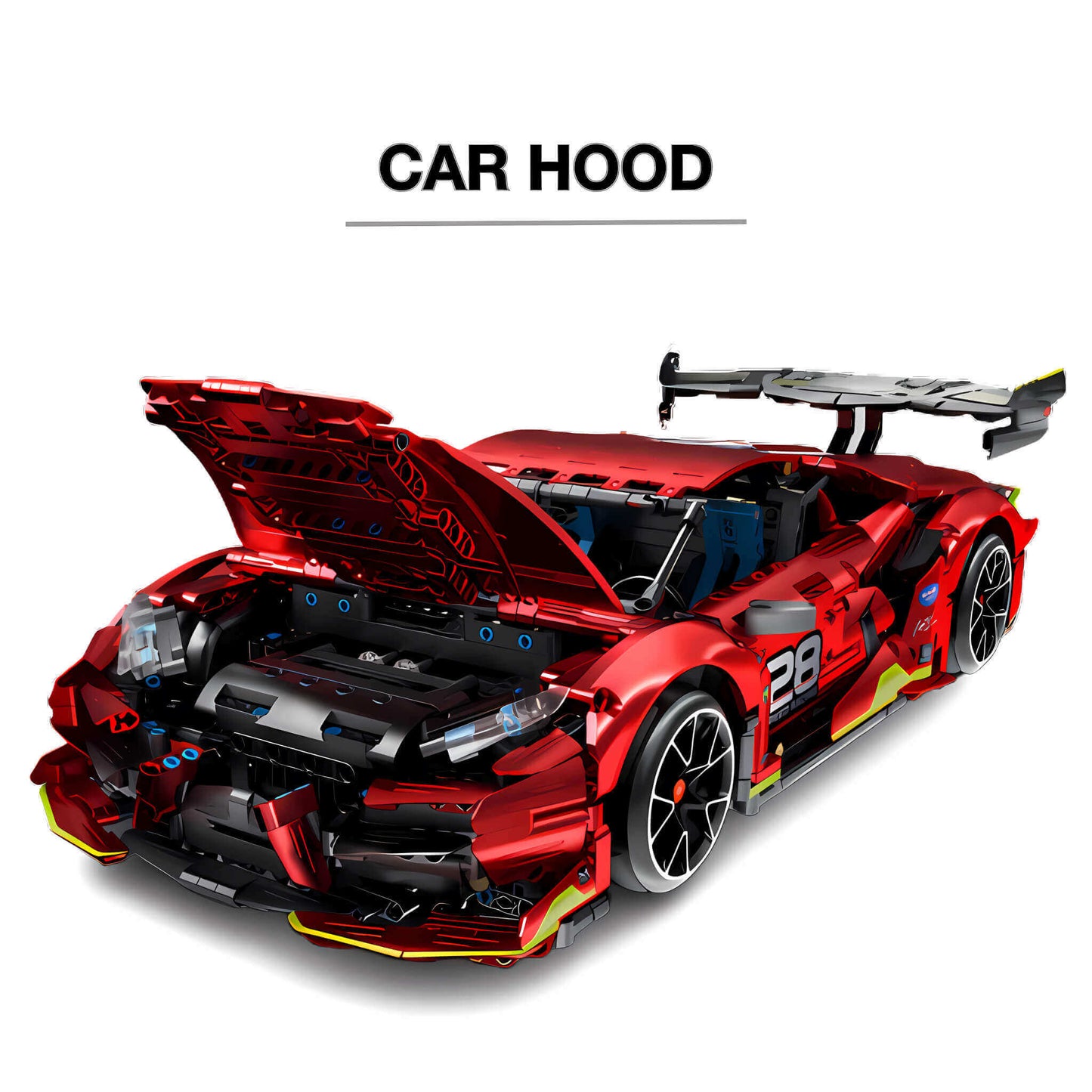 product details of iM Master stunt drift building block model toy car hood