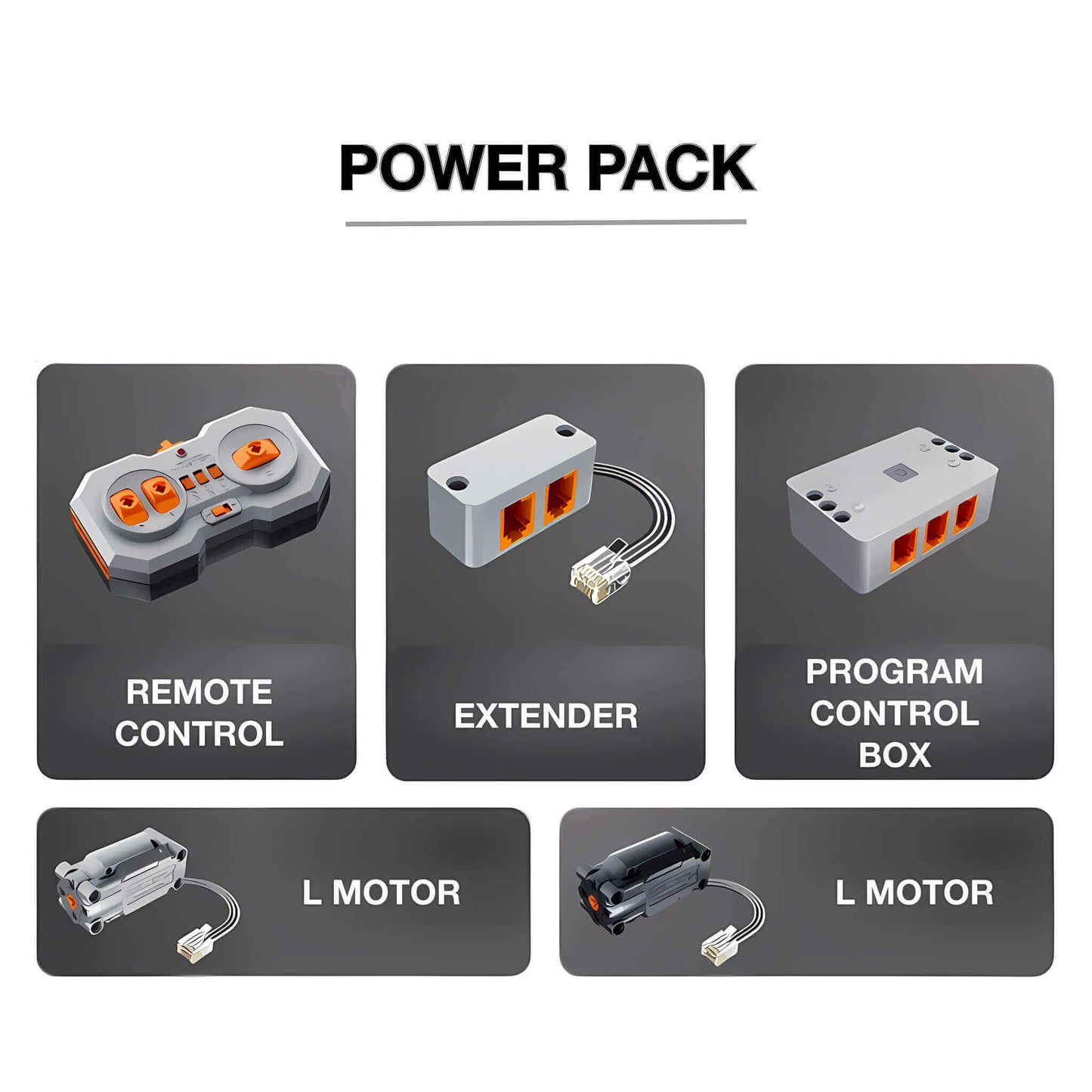 power pack of iM Master stunt drift building block model toy car