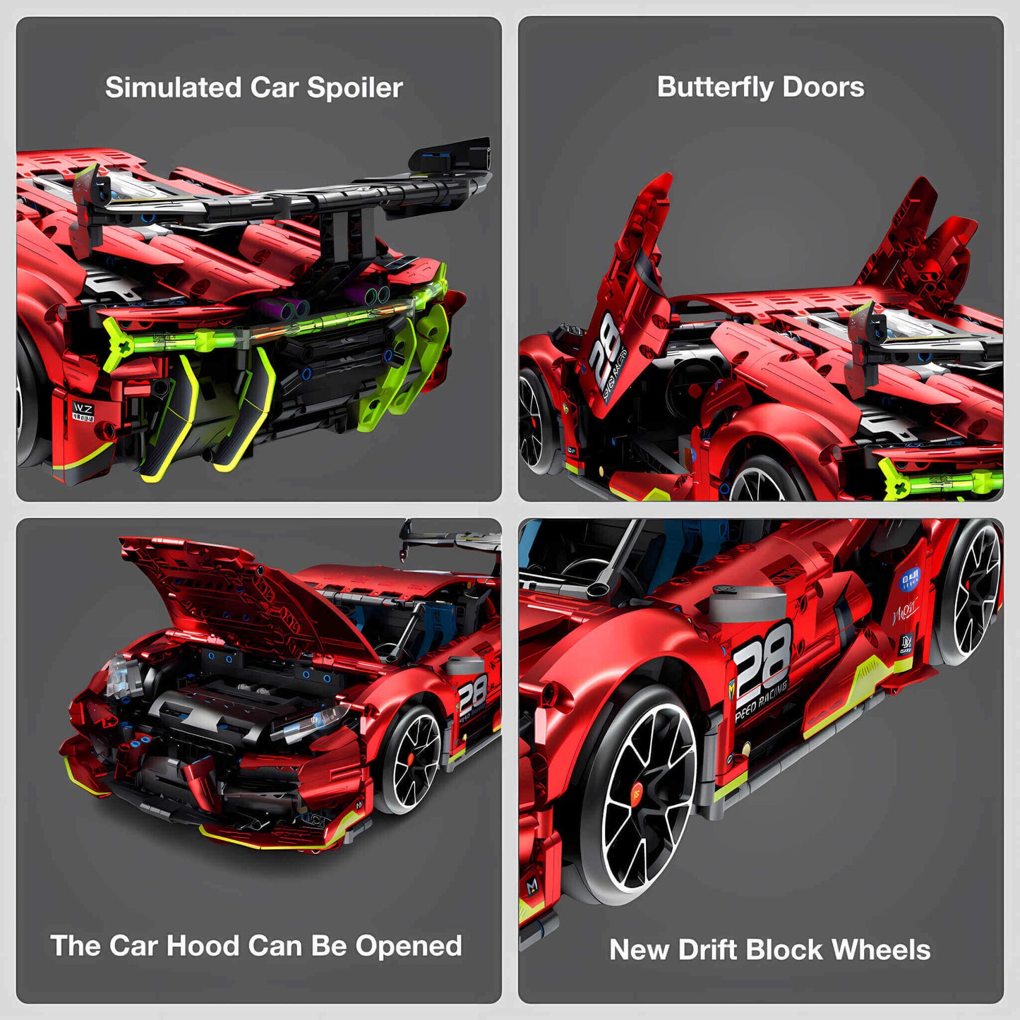 product details of iM Master stunt drift building block model toy car new drift block wheels