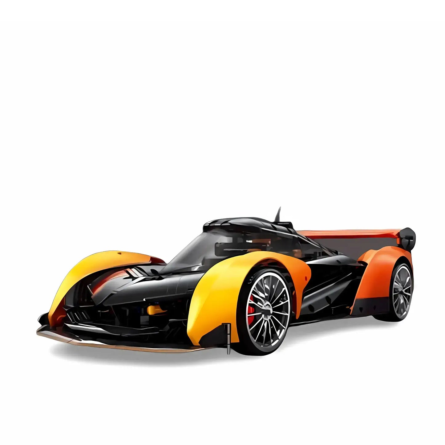 static version of eikee y10000 mclaren solus gt model car building blocks toy