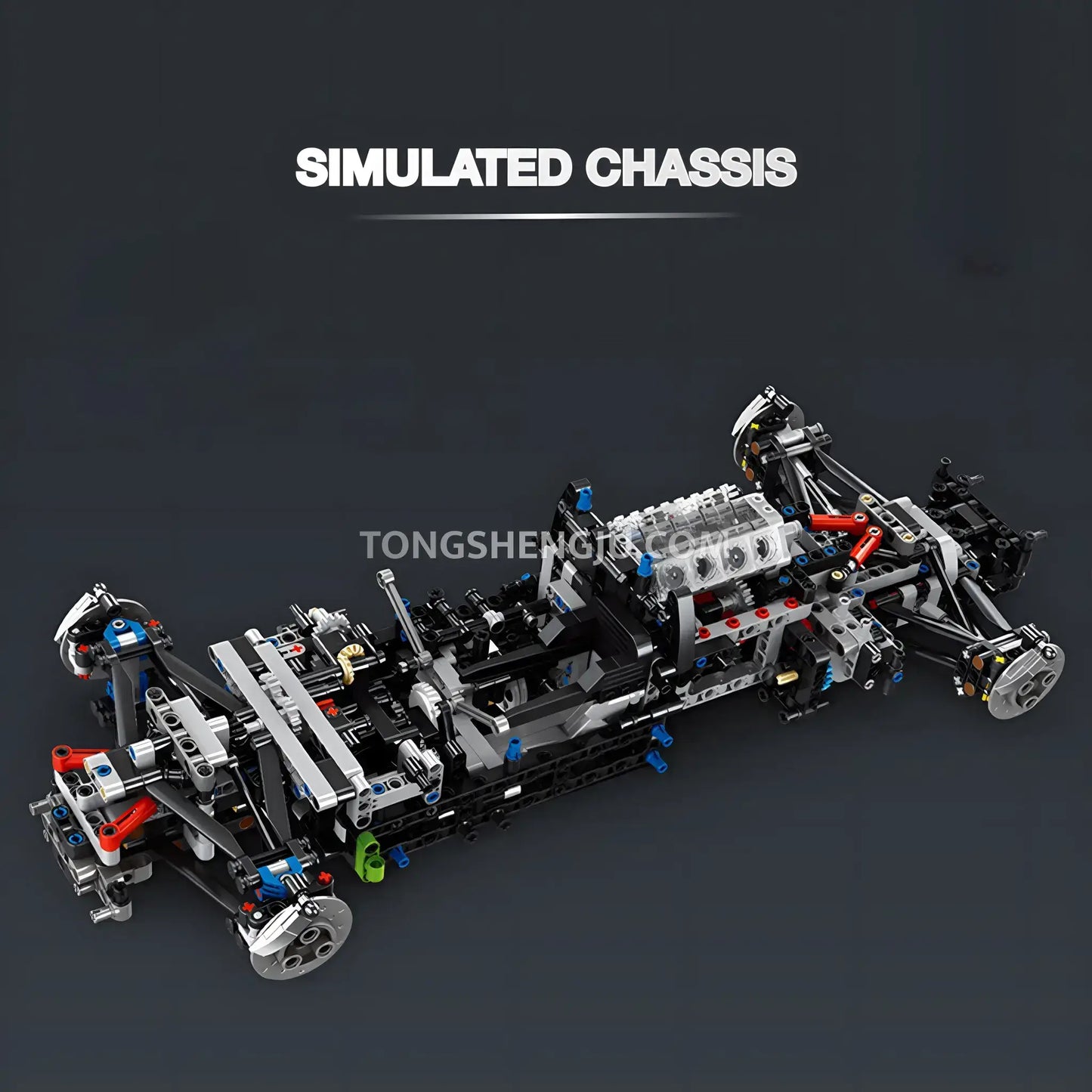 Tongshengju Technic Lambo Lemans SC63 Racing Building Blocks Set For Adults Collectible (3771PCS)