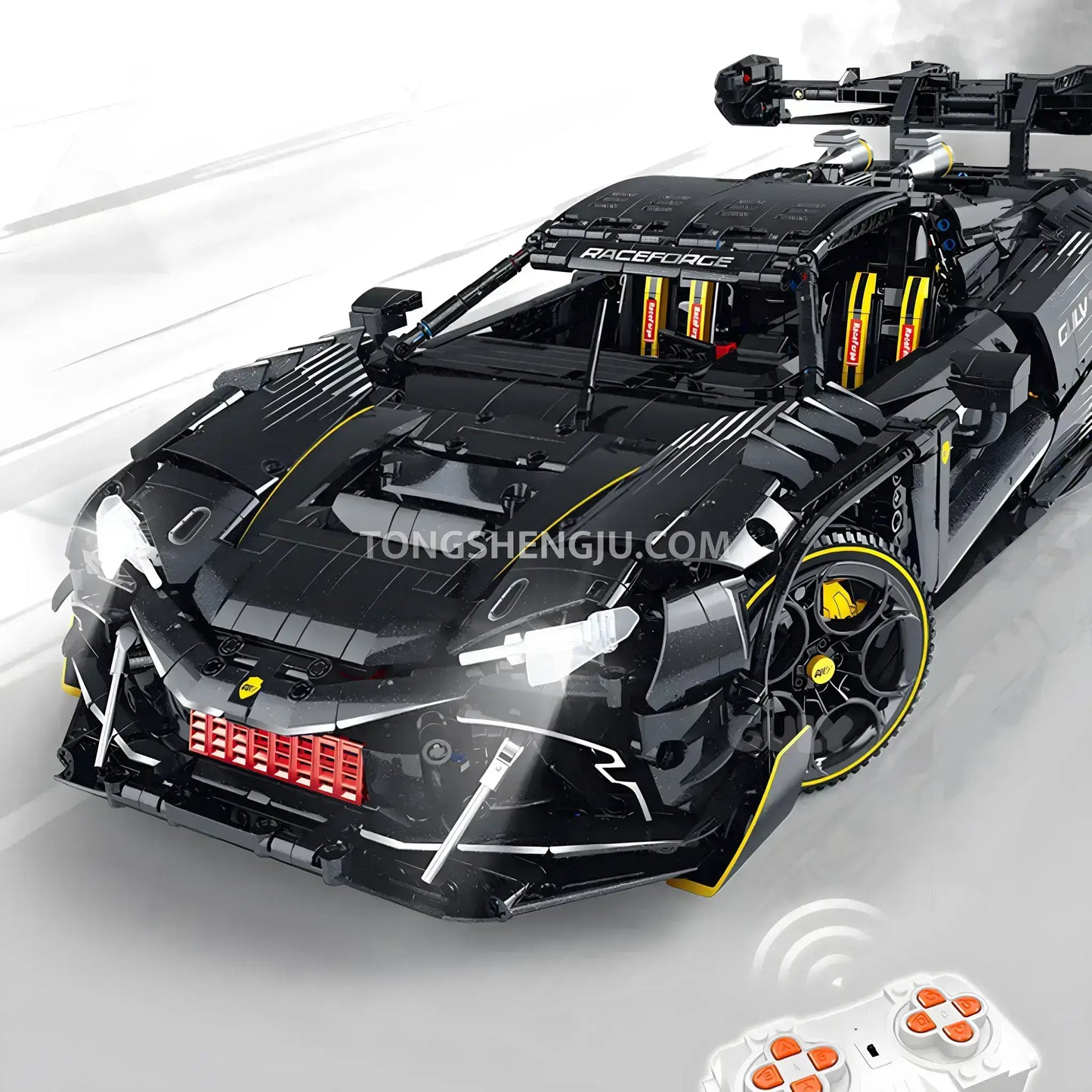 guly 10627 technic series ferrari 296 sports car building blocks set model car compatible with lego technic series