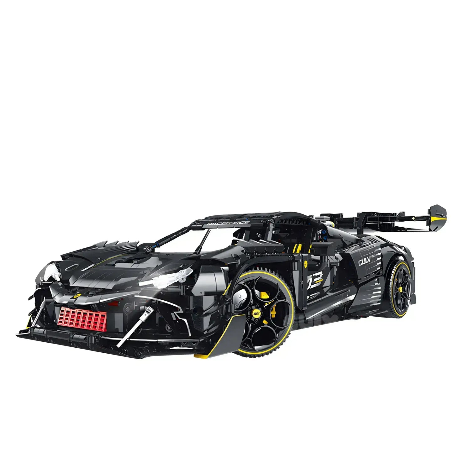static version of guly 10627 technic series ferrari 296 sports car building blocks set model car