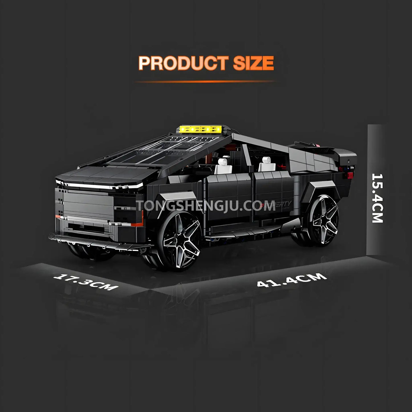 Tongshengju Technic Cybertruck Car Builidng Blocks Set For Adults & Kids Gift (1576PCS)