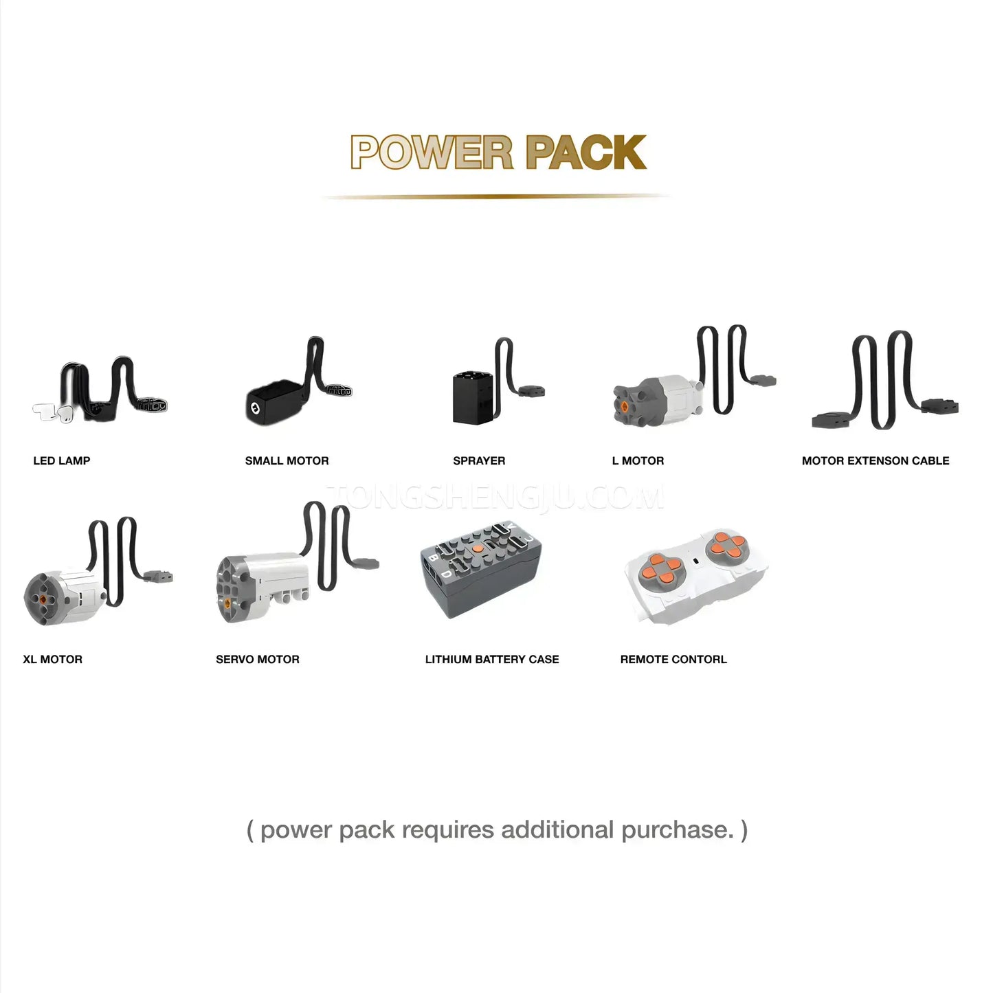 power pack of guly 10640 porsche gt3 technic car building blocks set model car