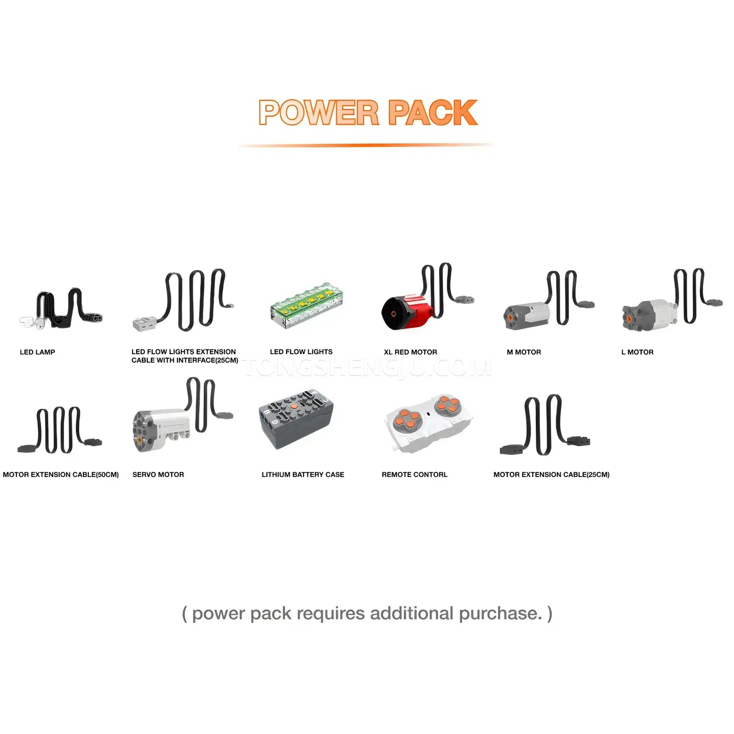 power pack of guly 10642 mercedes amg g63 technic car building blocks set model car