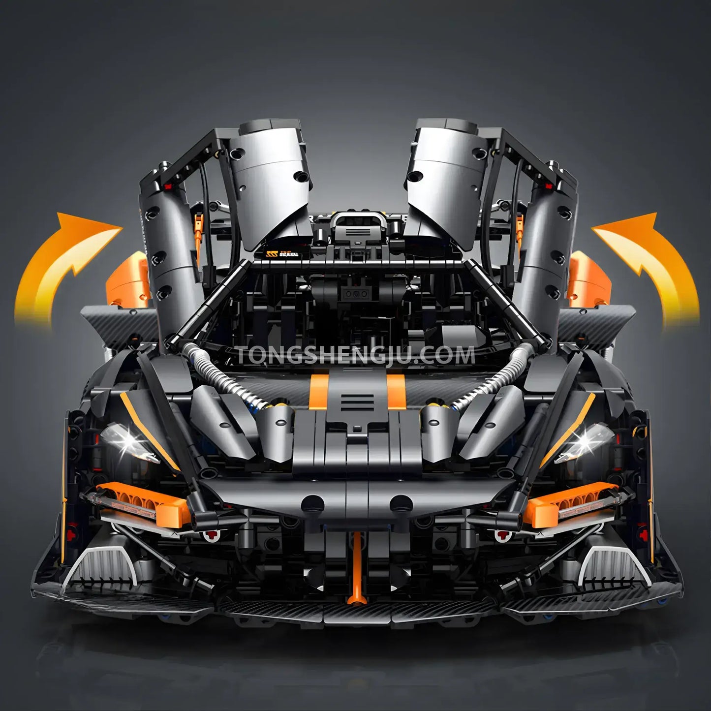 guly 10646 technic mclaren senna gtr sports car building blocks set model car classic doors