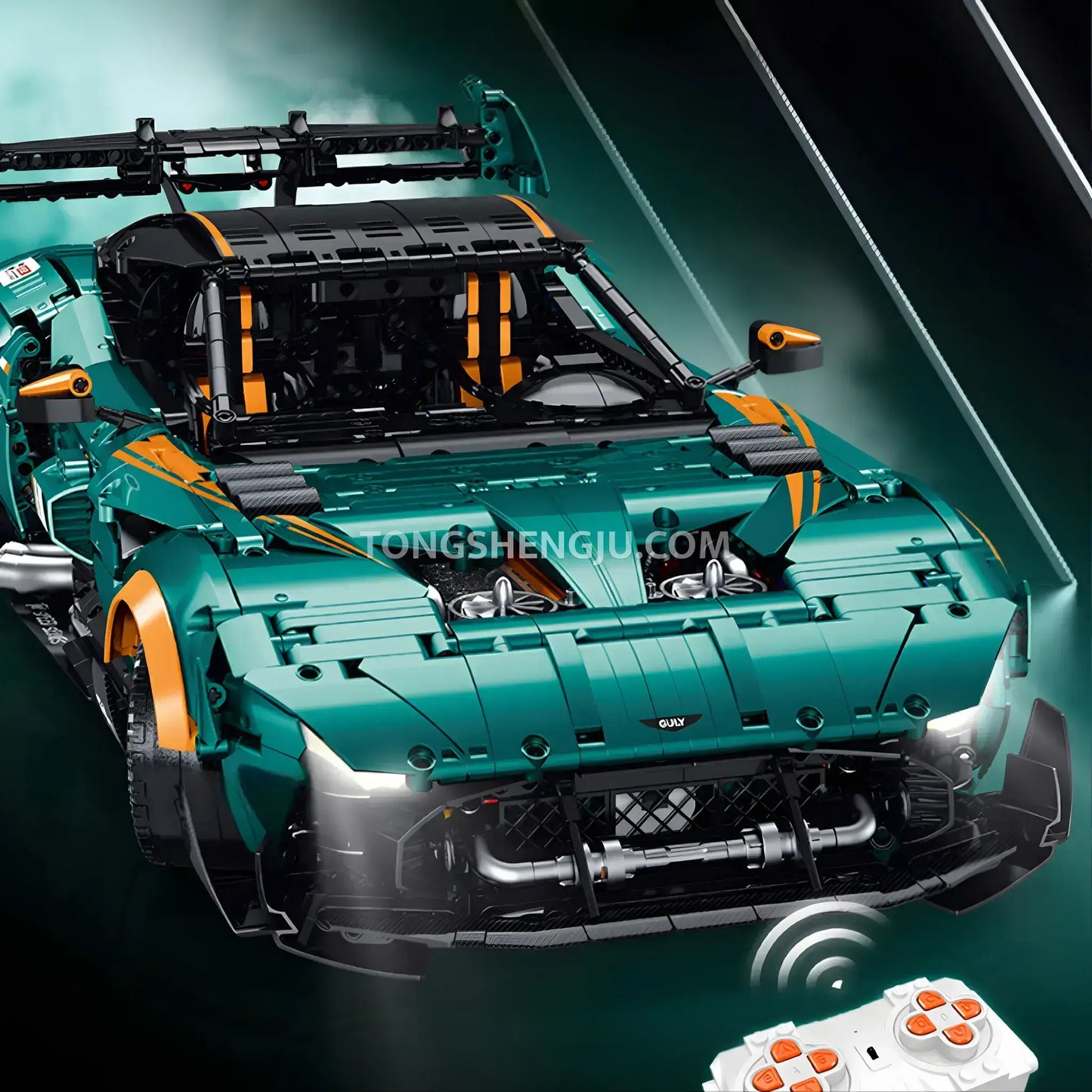 guly 10647 technic aston martin vulcan sports car building blocks set model car racefor top speed series compatible with lego technic series