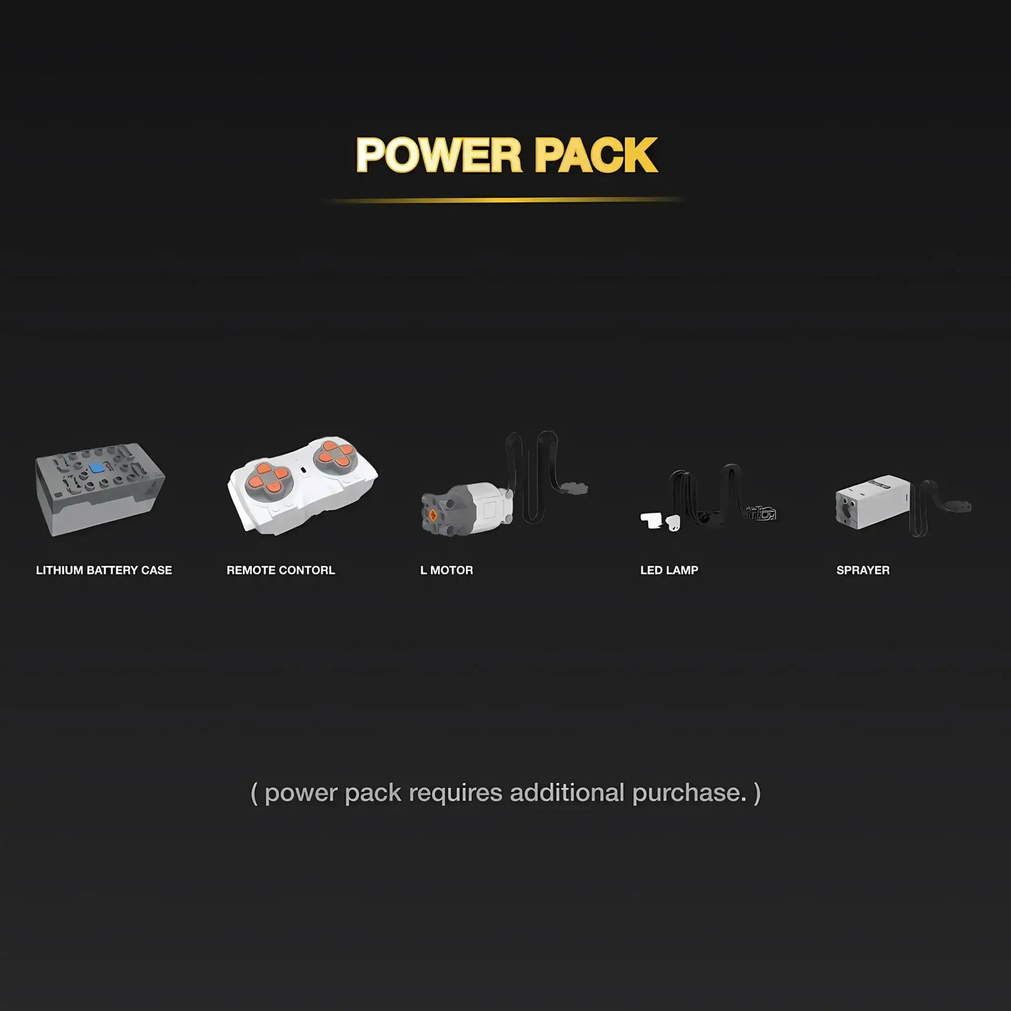 power pack of guly 60519 ducati diavel model motorcycle building blocks toy