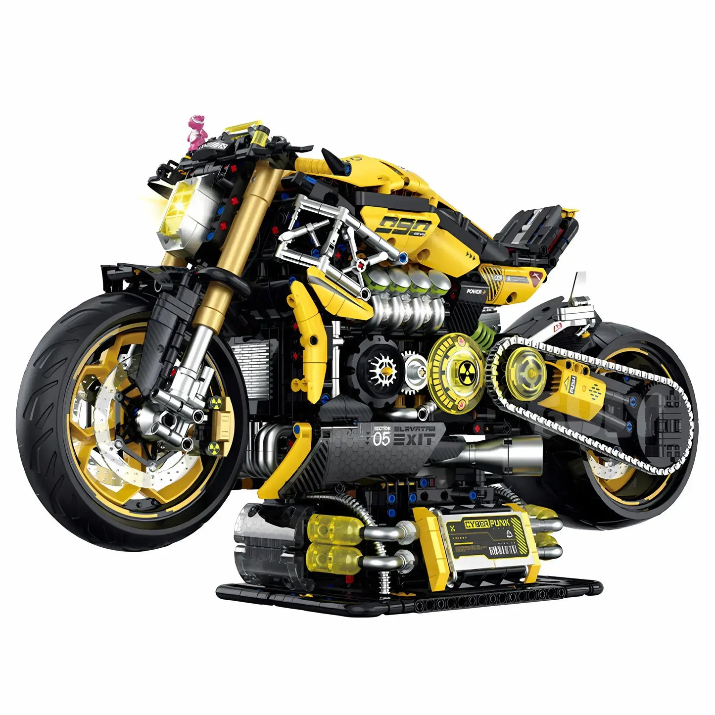 static version of guly 60519 ducati diavel model motorcycle building blocks toy