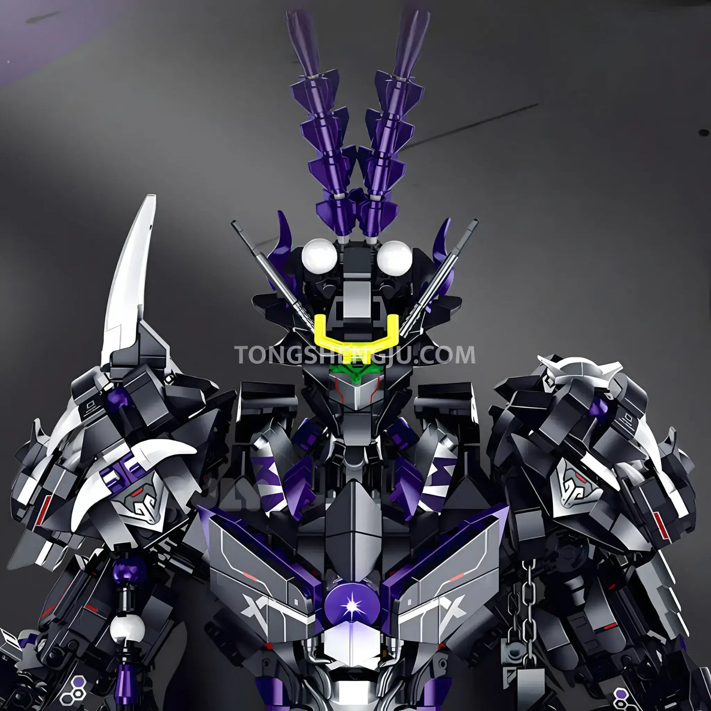 guly 80505 black myth wukong model technic mecha building blocks set head
