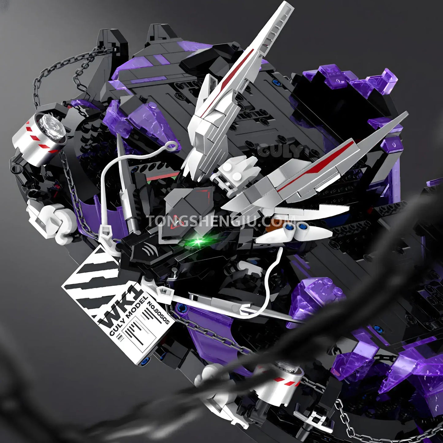 guly 80505 black myth wukong model technic mecha building blocks set nameplate