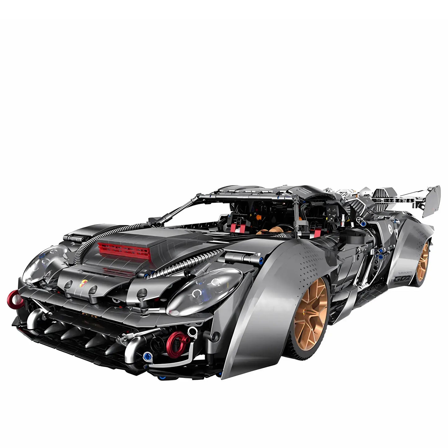 static version of guly 10629 baoshijie 918 sports car model building blocks set