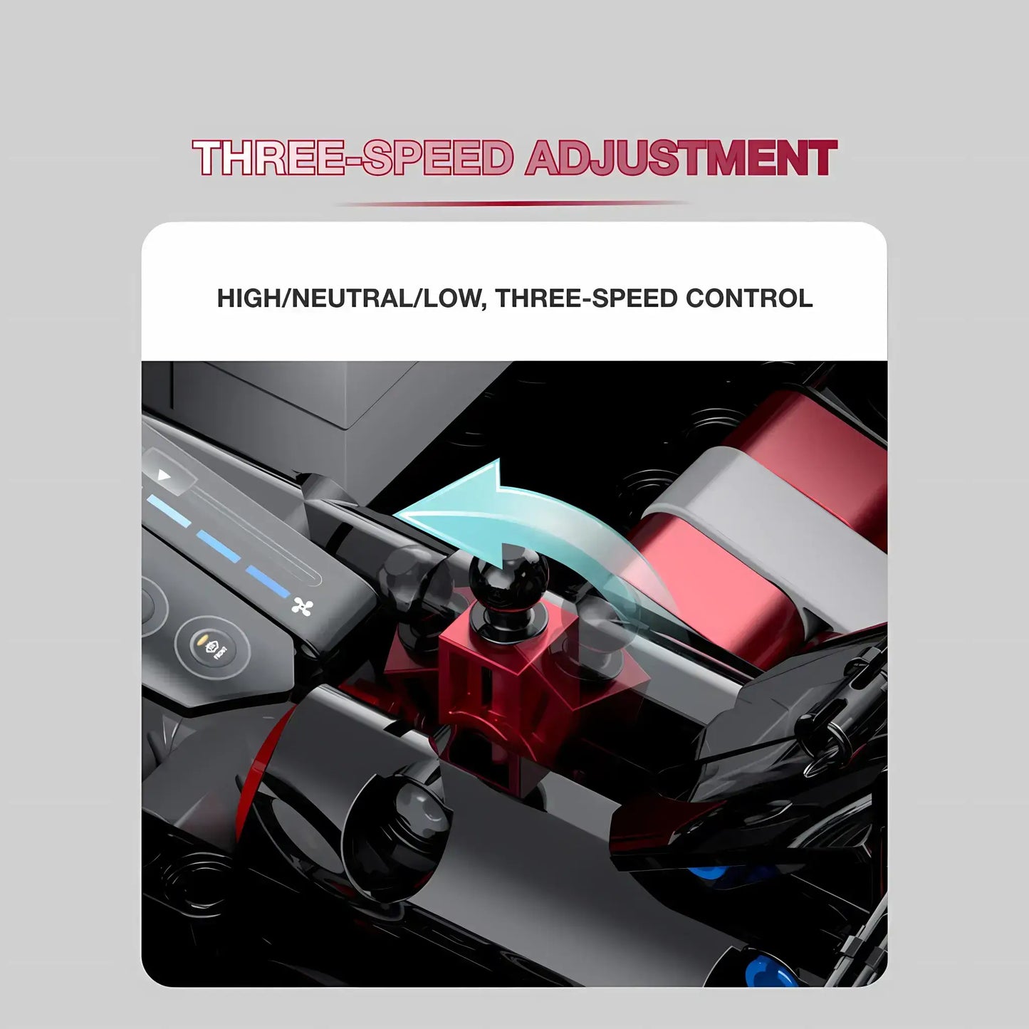 guly 10629 baoshijie 918 model car building blocks toy three speed adjustment