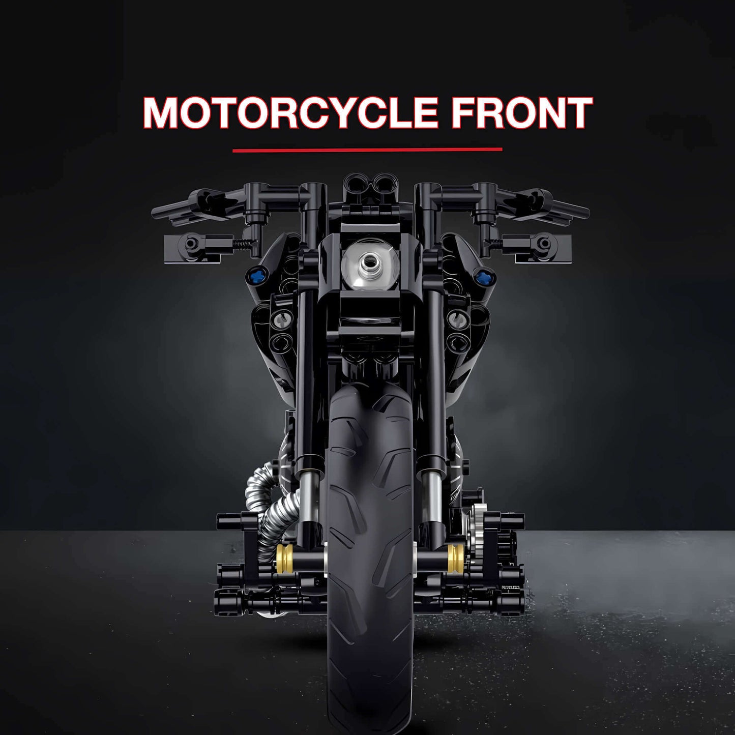 Tongshengju Technic HALEI DAVIDSN Motorcycle Building Blocks Set For Adults & Kids Gift (586PCS)