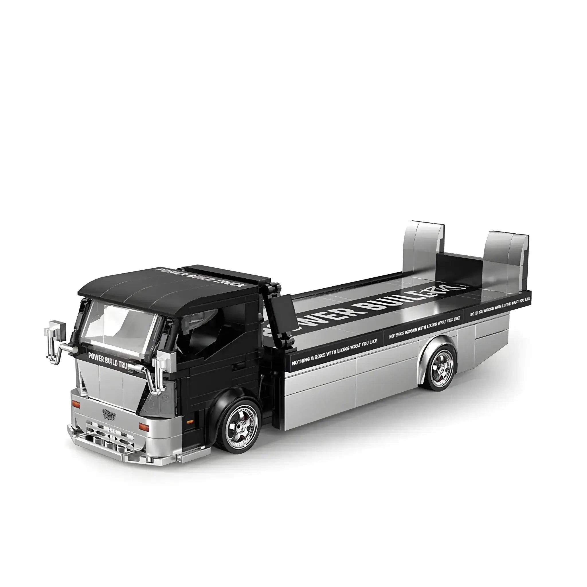 Tongshengju Classic Flatbed Trailer Truck Car Building Blocks Set