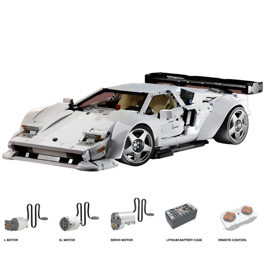 dynamic version of kbox 10547 technic lamborghini countach sports car building set model car
