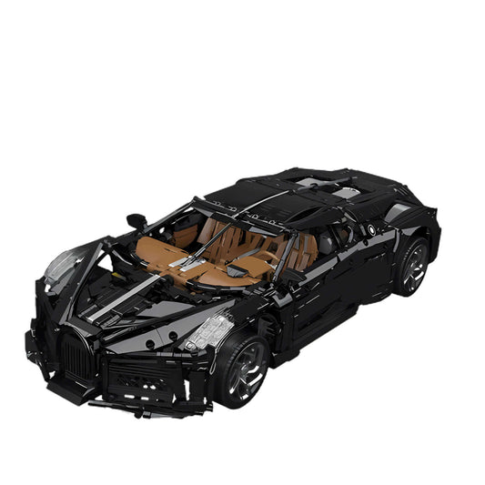 dynamic version of mould king bugatti la voiture noire building blocks model toy car