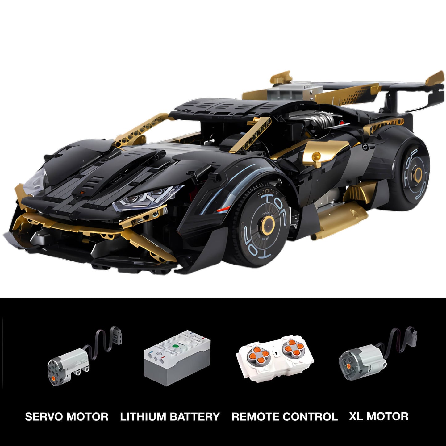 dynamic version of kbox lamborghini huracan sto building block model toy car