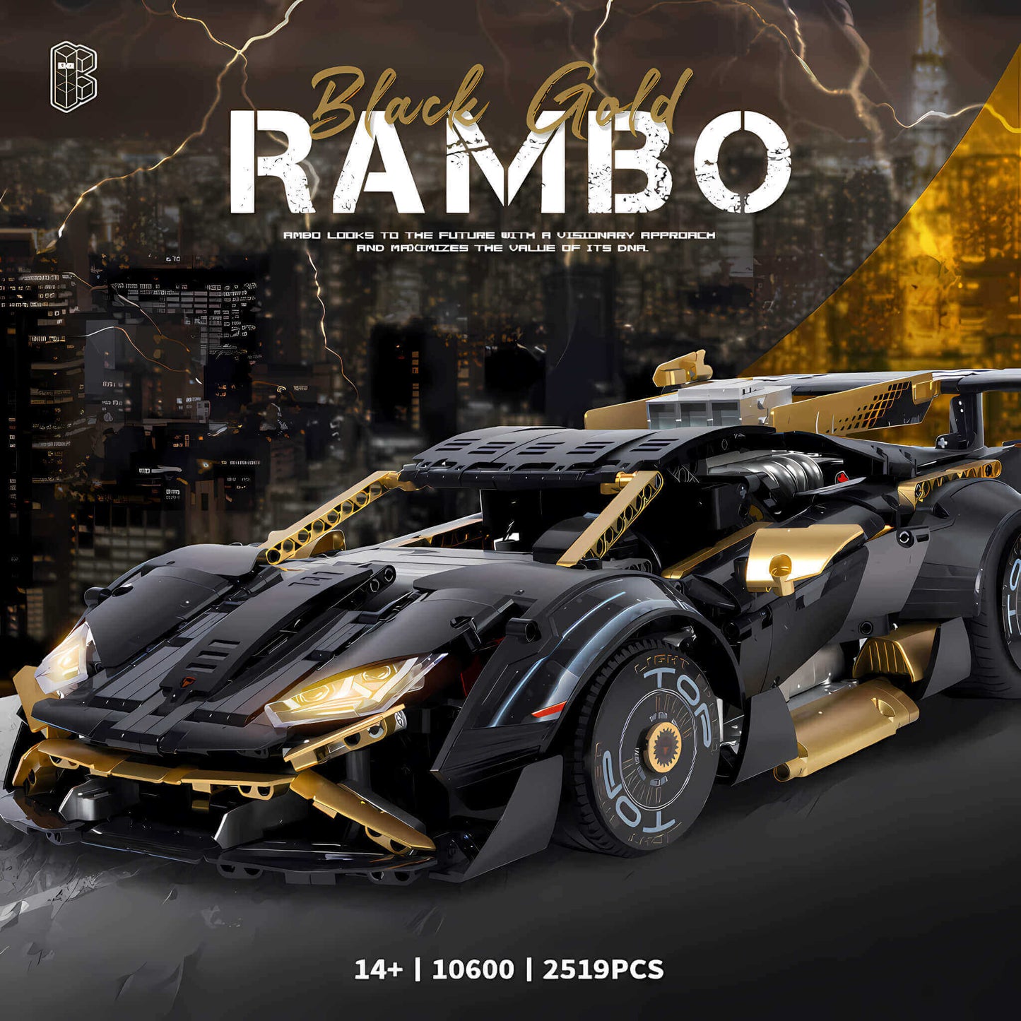 lamborghini huracan sto building block toy car from kbox 10600