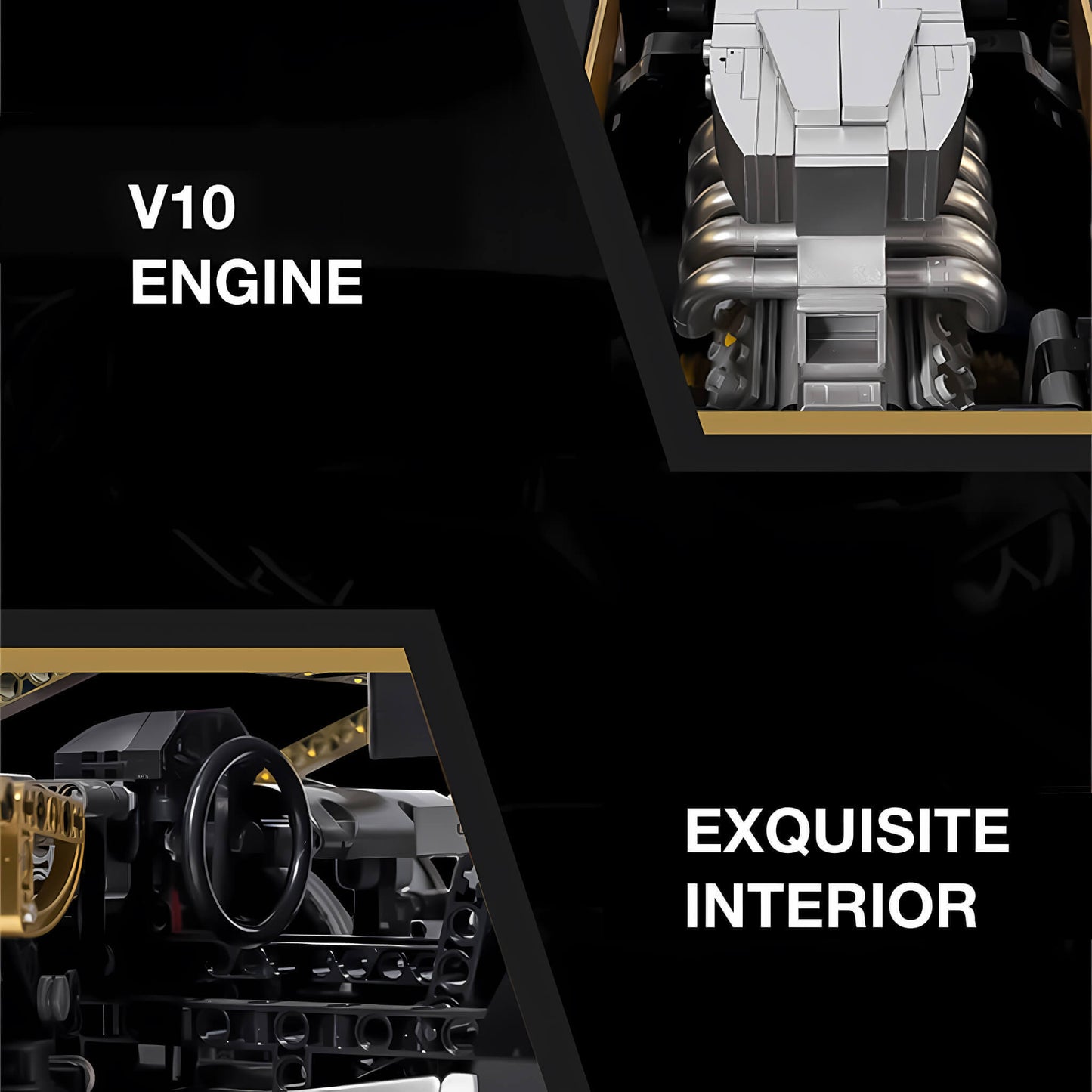 product details of kbox lamborghini huracan sto building block model toy car v10 engine and exquisite interior