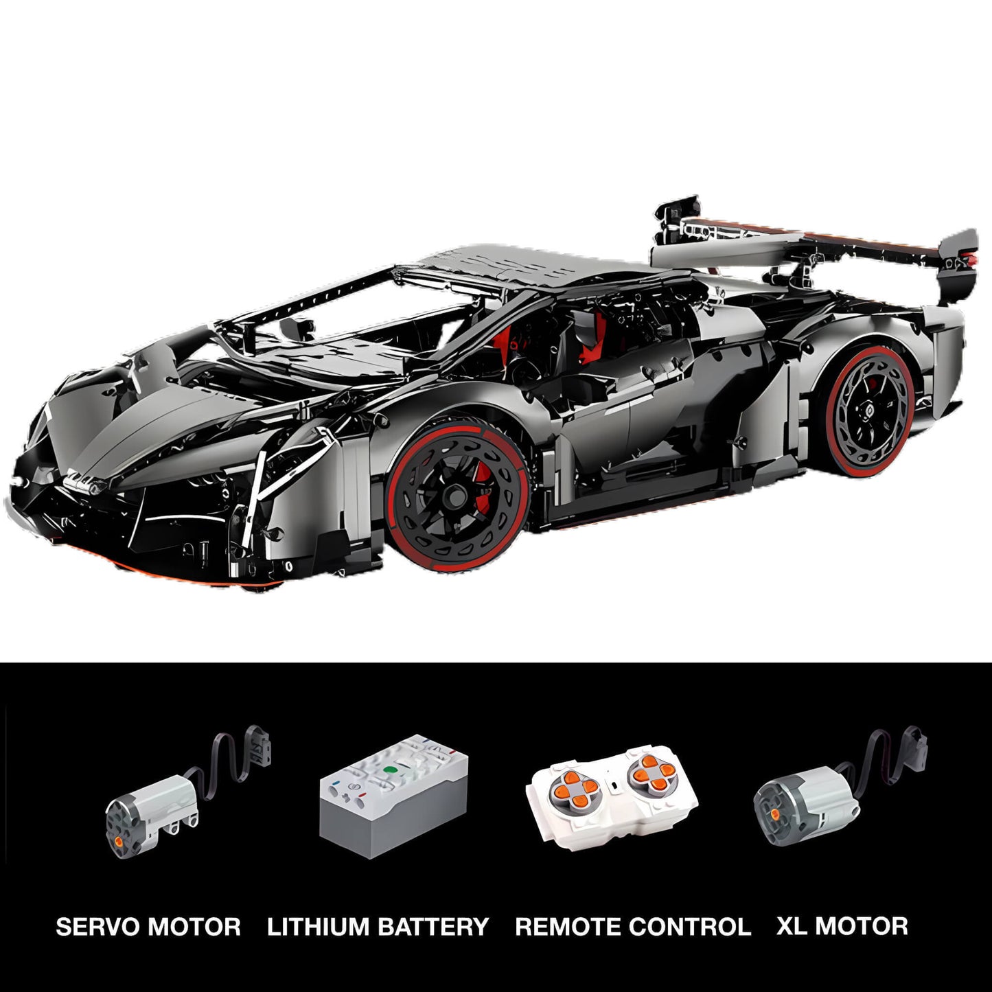 dynamic version of kbox lamborghini veneos supercar building blocks model toy car