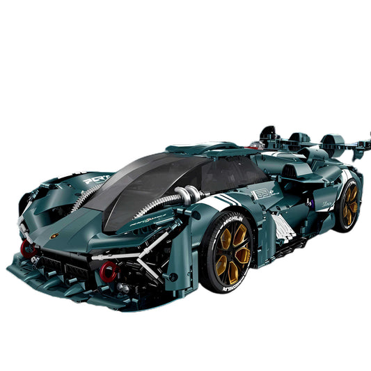 static version of guly 10611 millanio sports car building blocks set model car