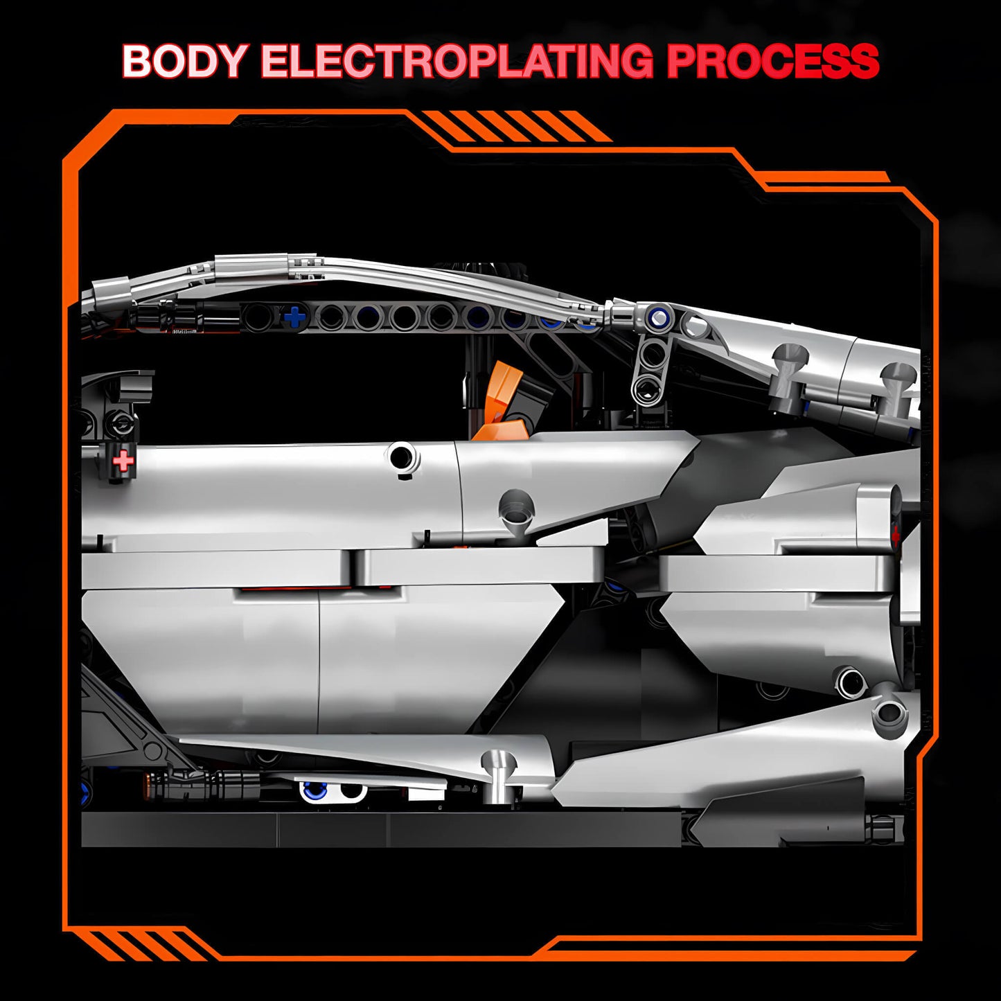 moyu lamborghini svj building blocks model toy car body electroplating process