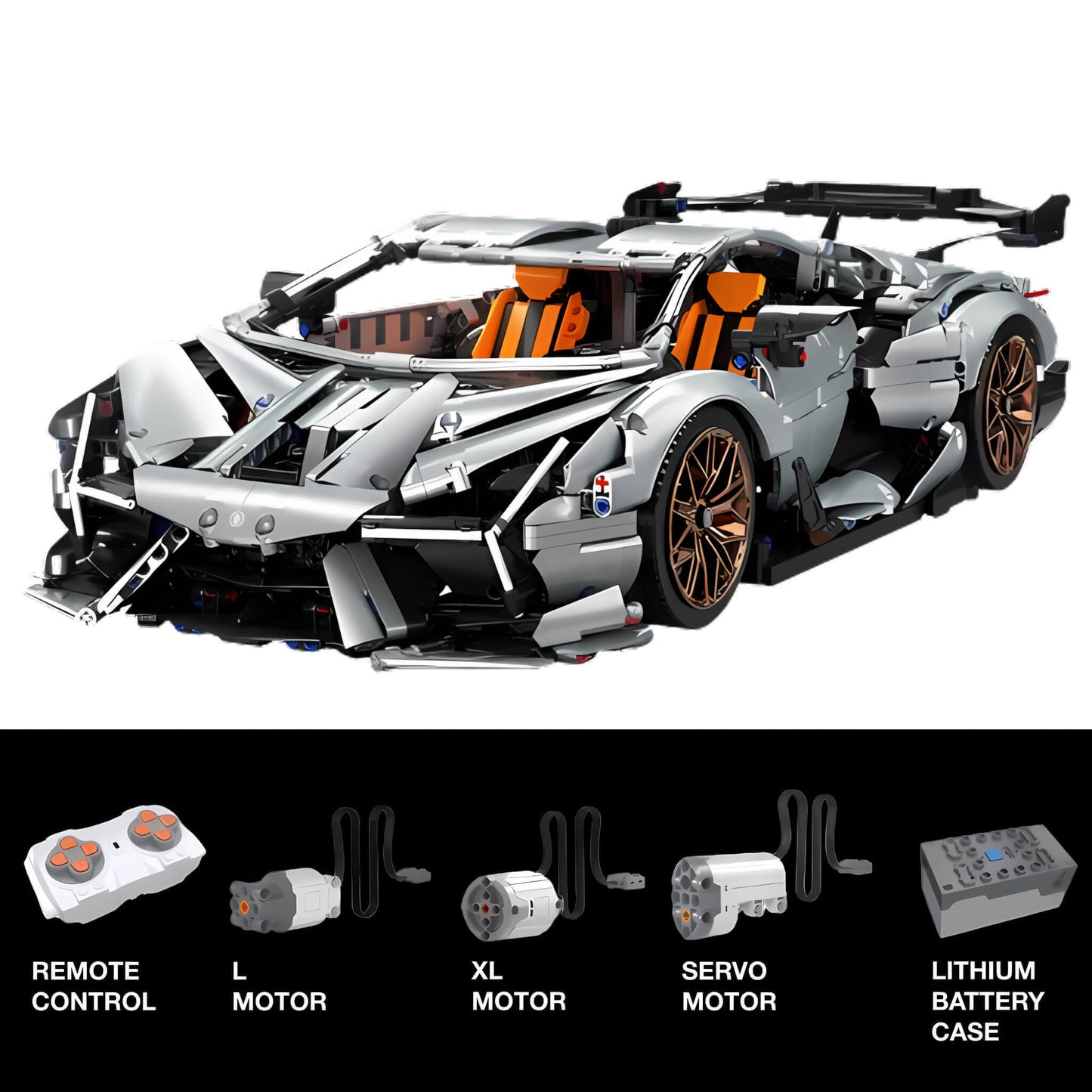 dynamic version of moyu lamborghini svj building blocks model toy car