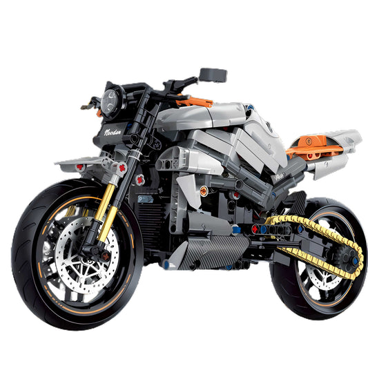 Tongshengju Nuodun V4CR (642PCS) Motorcycle Building Blocks Set For Adults Kids Gift