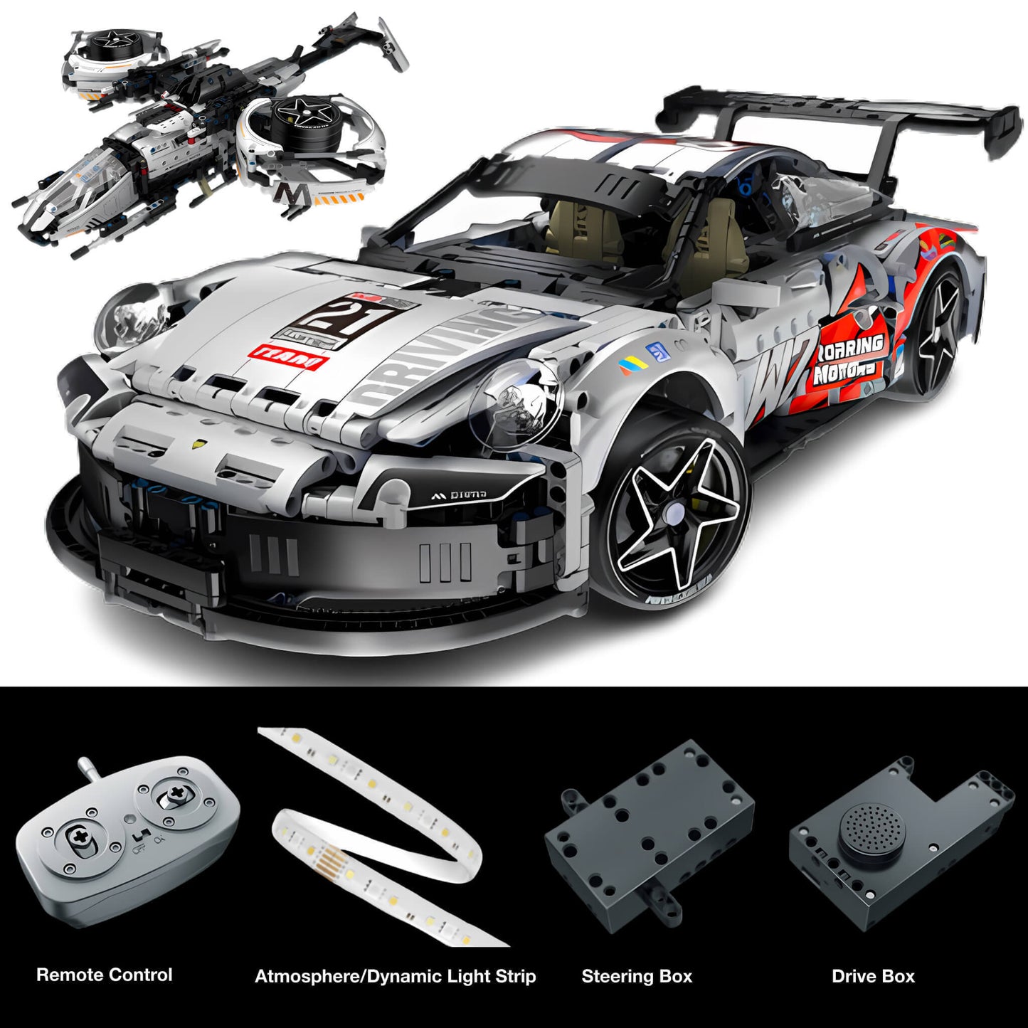 dynamic version of im master porsche 911 building block model toy car