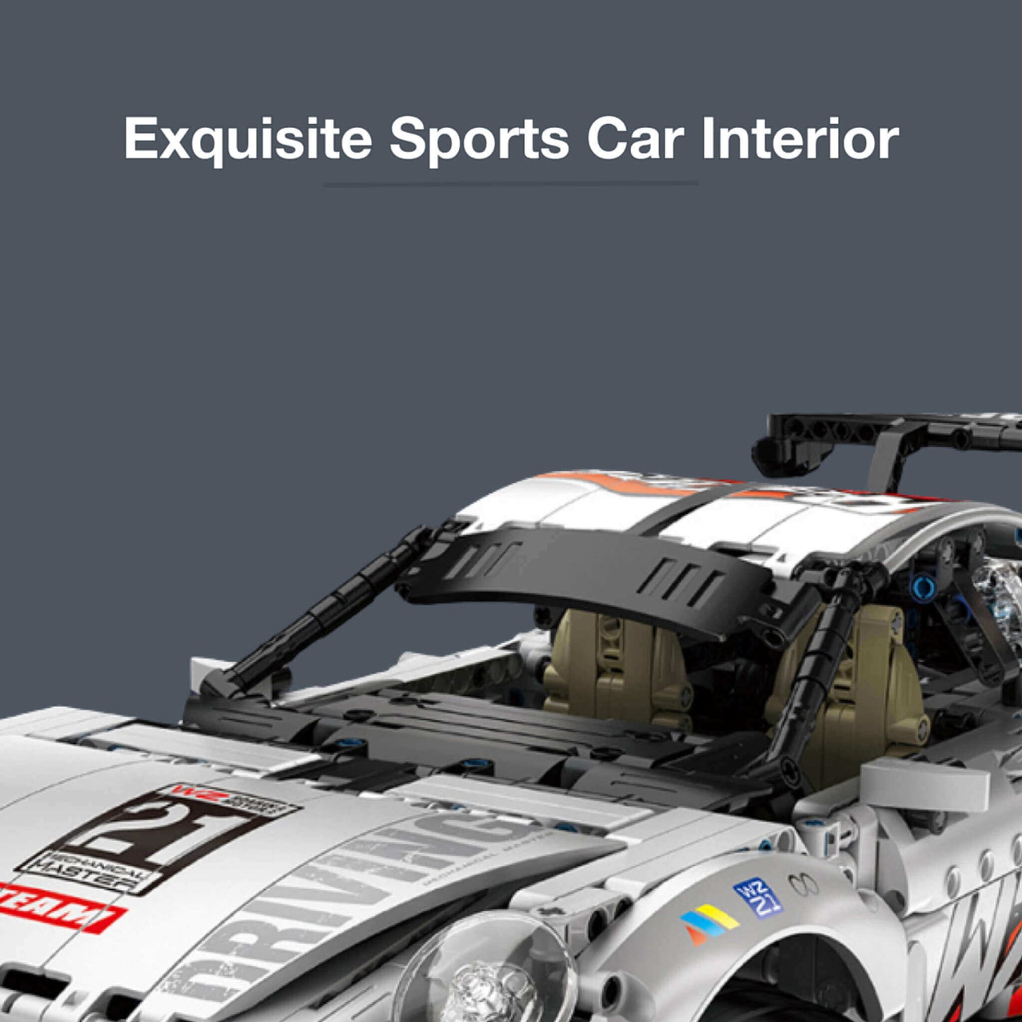 product details of im master porsche 911 building block model toy car exquisite sports car interior