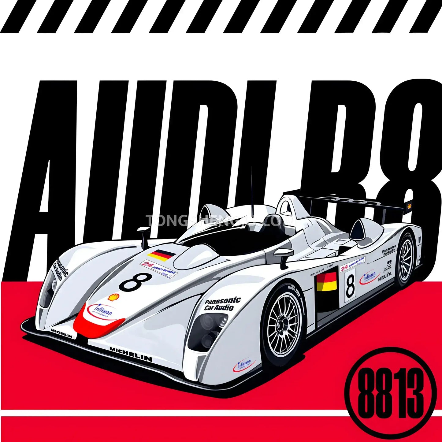 happy build power block pb8813 audi r8 sports car building blocks set model car compatible with lego speed champions