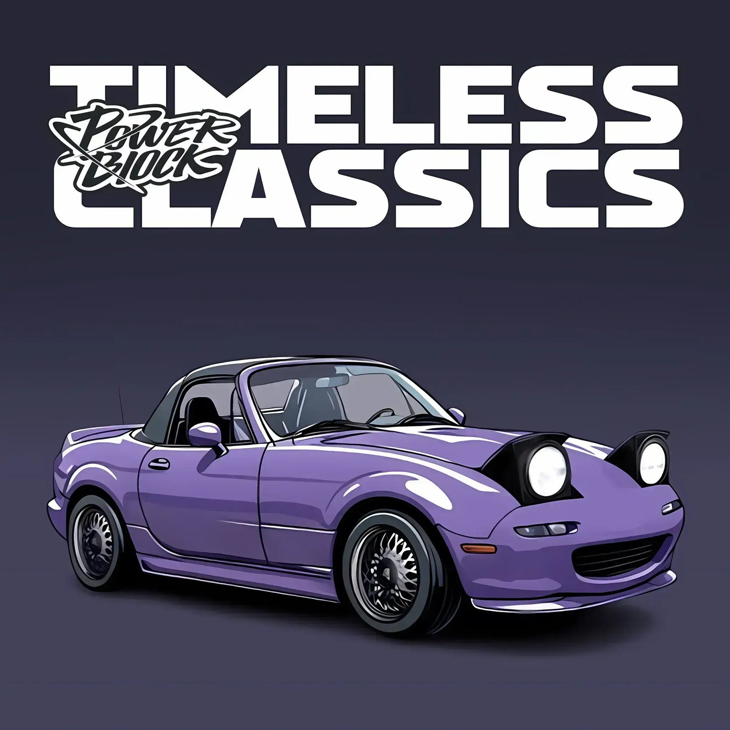 happy build powerblock timeless series pb8817 mazda mx5 miyata model car building blocks toy compatible with lego speed champions series