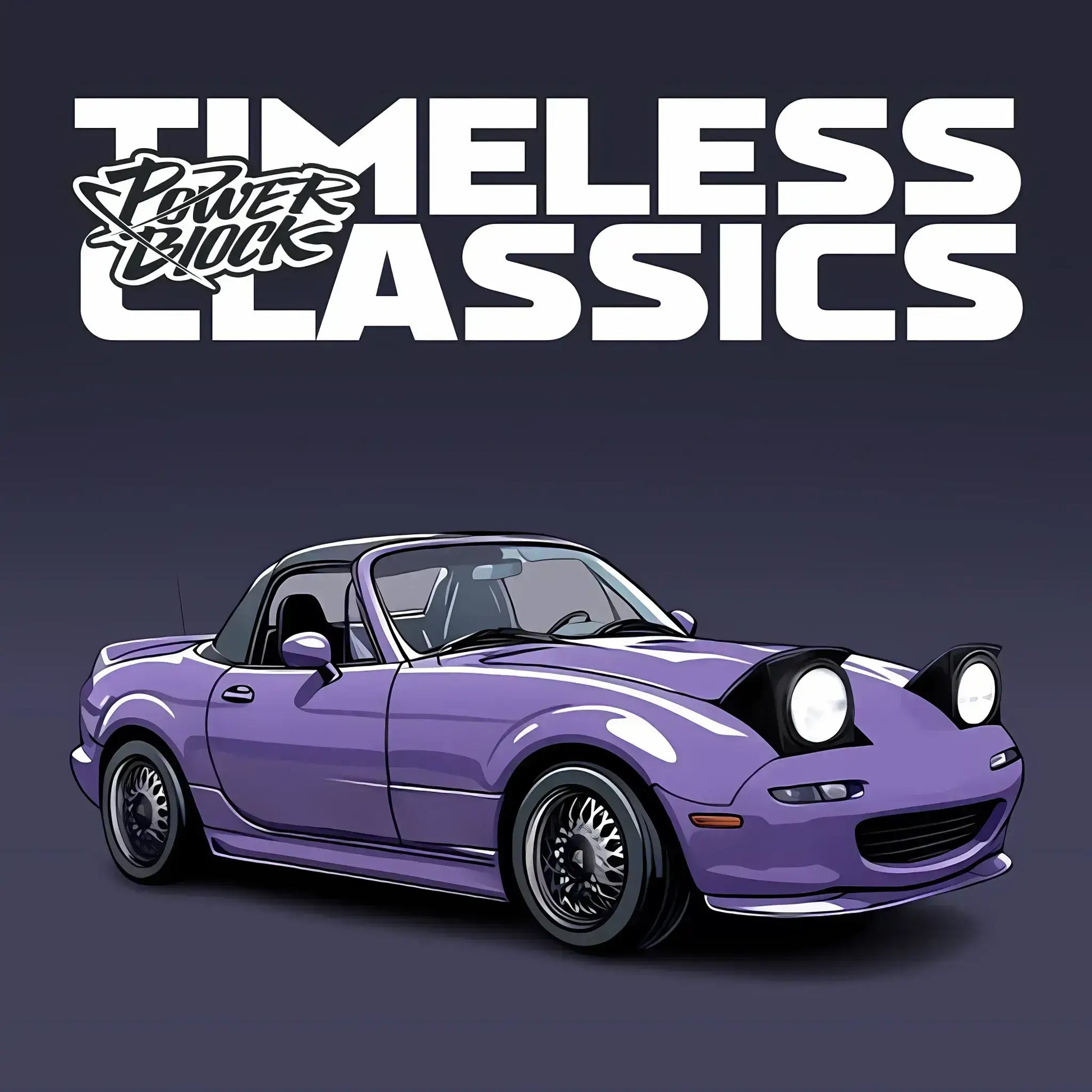 happy build powerblock timeless series pb8817 mazda mx5 miyata model car building blocks toy compatible with lego speed champions series