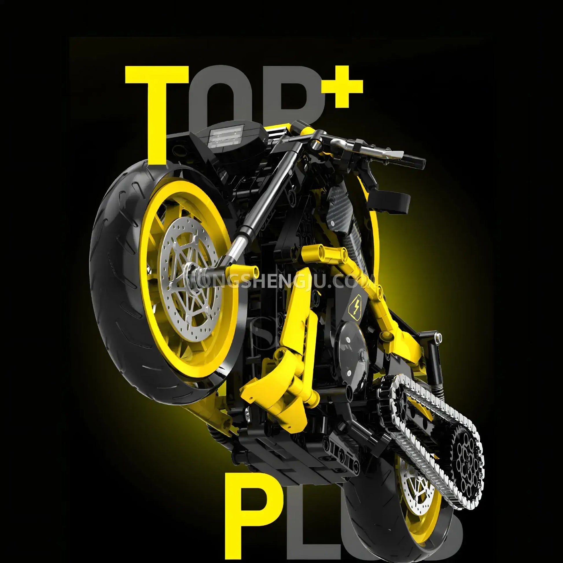 shuanggao 60536 halei v rod night rod motorcycle building blocks set model  raceforge top speed series compatible with lego