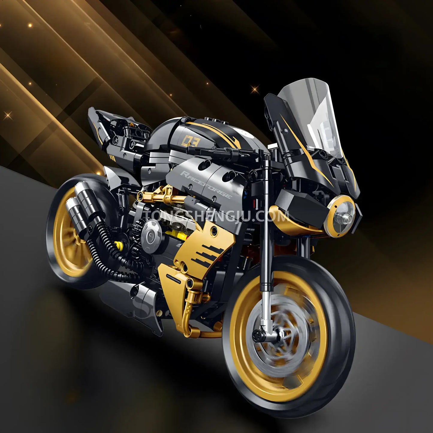 shuanggao 60538 mv agusta technic motorcycle building blocks set model motorcycle compatible with lego technic series