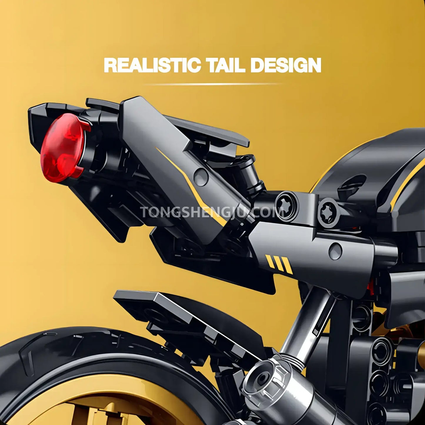 shuanggao 60538 mv agusta technic motorcycle building blocks set model motorcycle realistic tail design