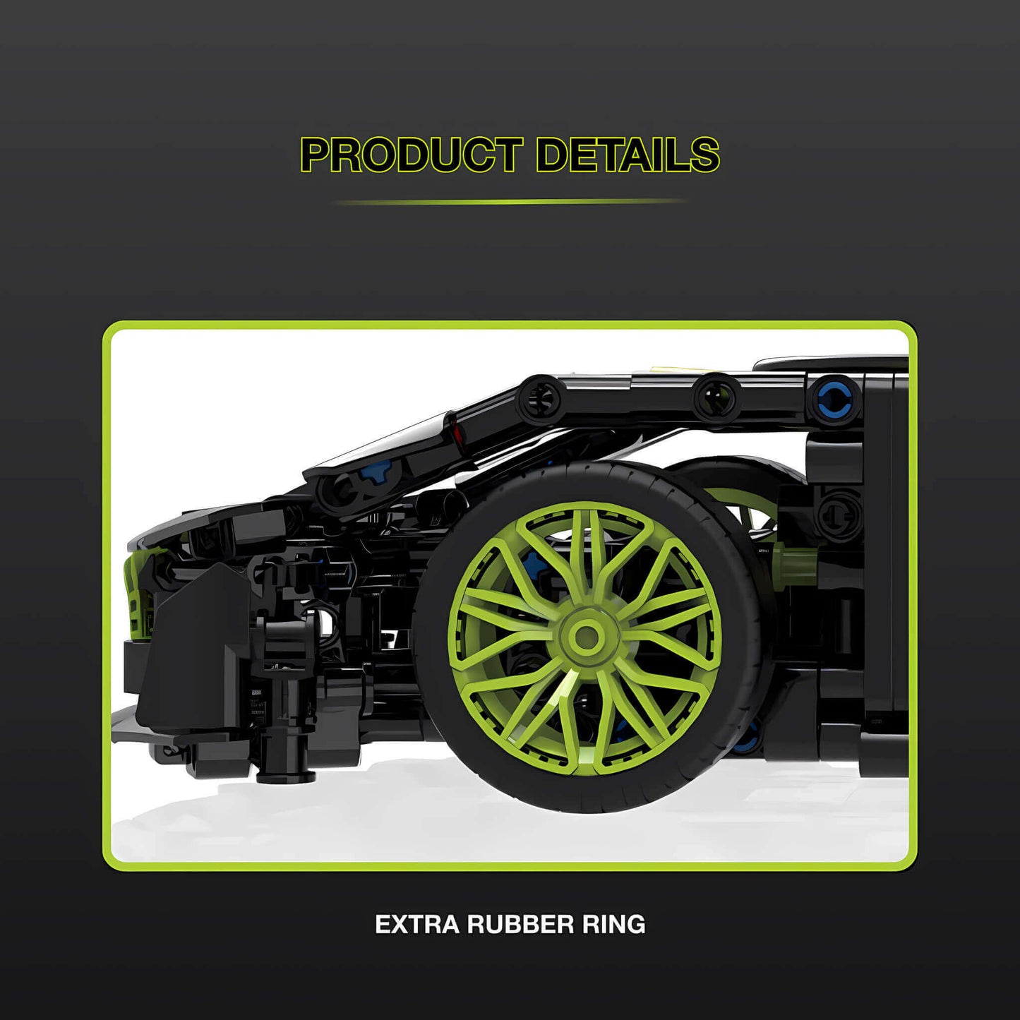 product details of shuanggao bugatti v16 building blocks model toy car extra rubber ring