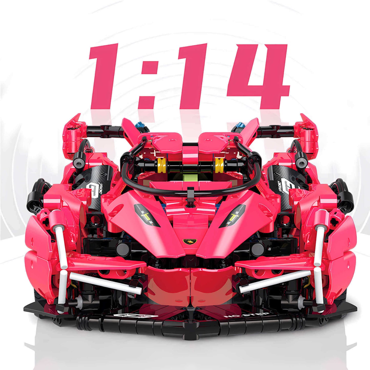 1:14 shuanggao lamborghini v12 building blocks model toy car
