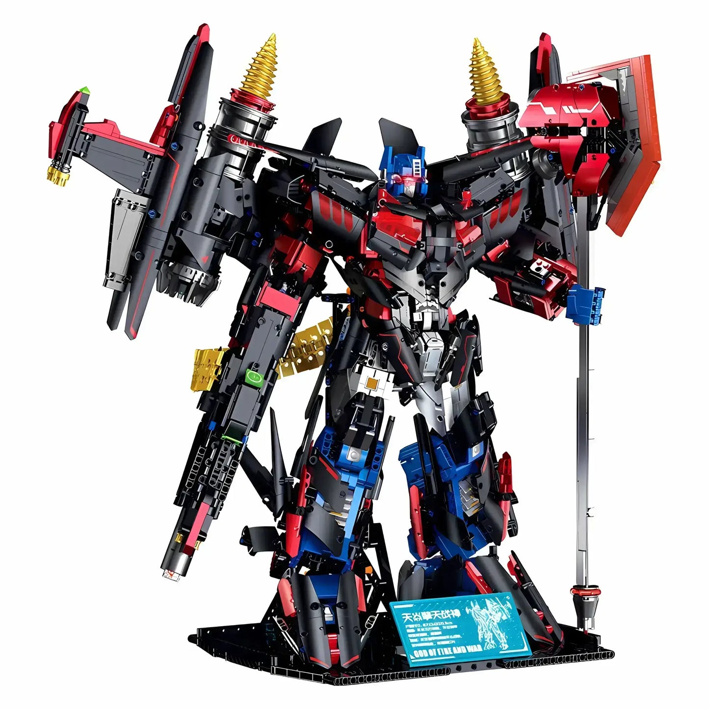 static version of guly 80503 skyfire mecha optimus prime building blocks model toy