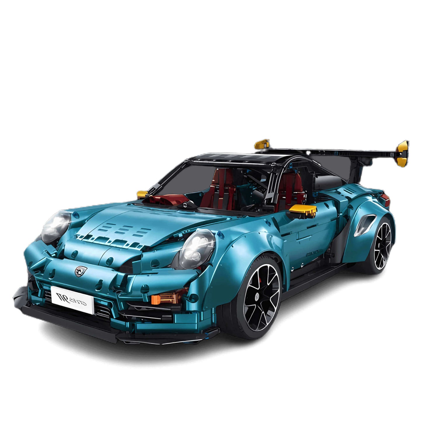 static version of taigaole blue 911 gt2rs building blocks model toy car