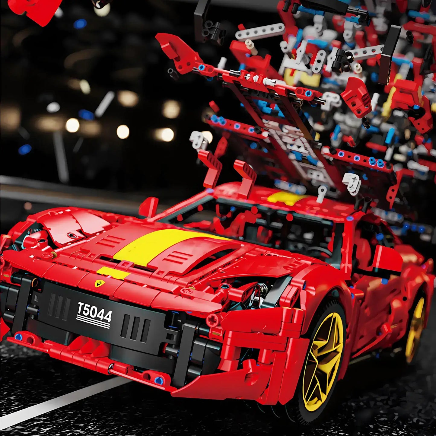 taigaole t5044 falali 812 model car building blocks toy puzzle matching