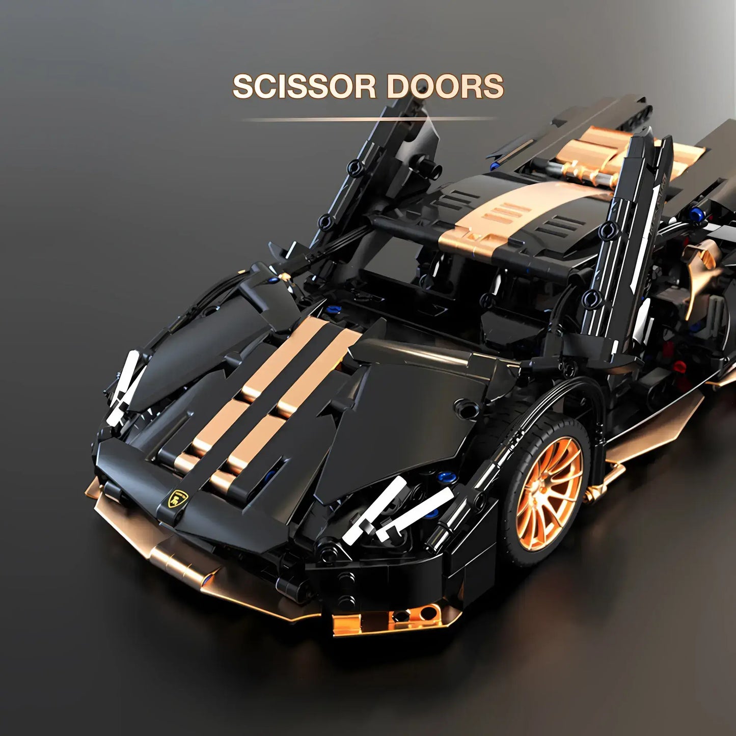 tuomu t1003 lamborghini 780s model car building blocks toy scissor doors