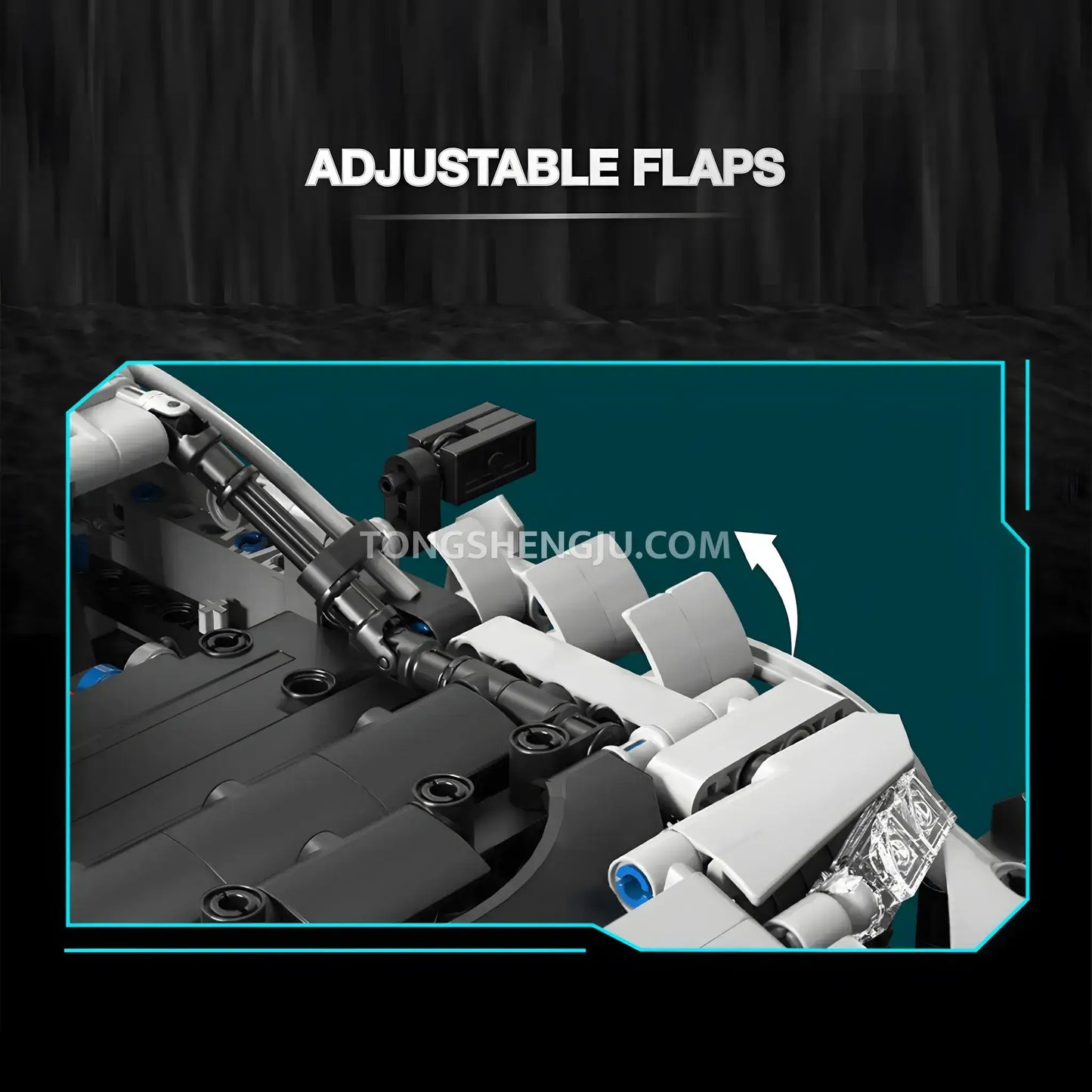 tuomu t3014 amg one technic car building blocks set model car adjustable flaps