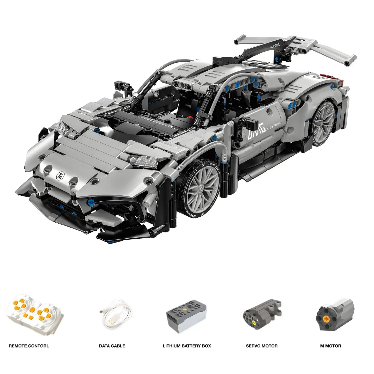 dynamic version of tuomu t3014 amg one technic car building blocks set model car