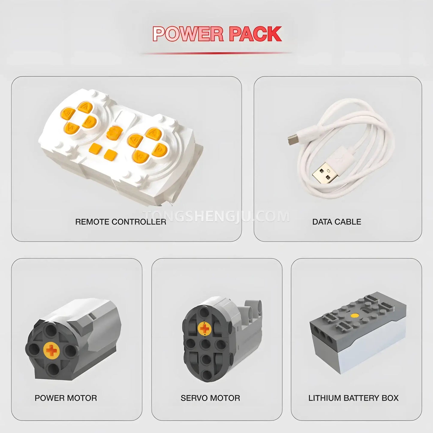 power pack of tuomu t7005 lambo gty sports car building blocks set model car