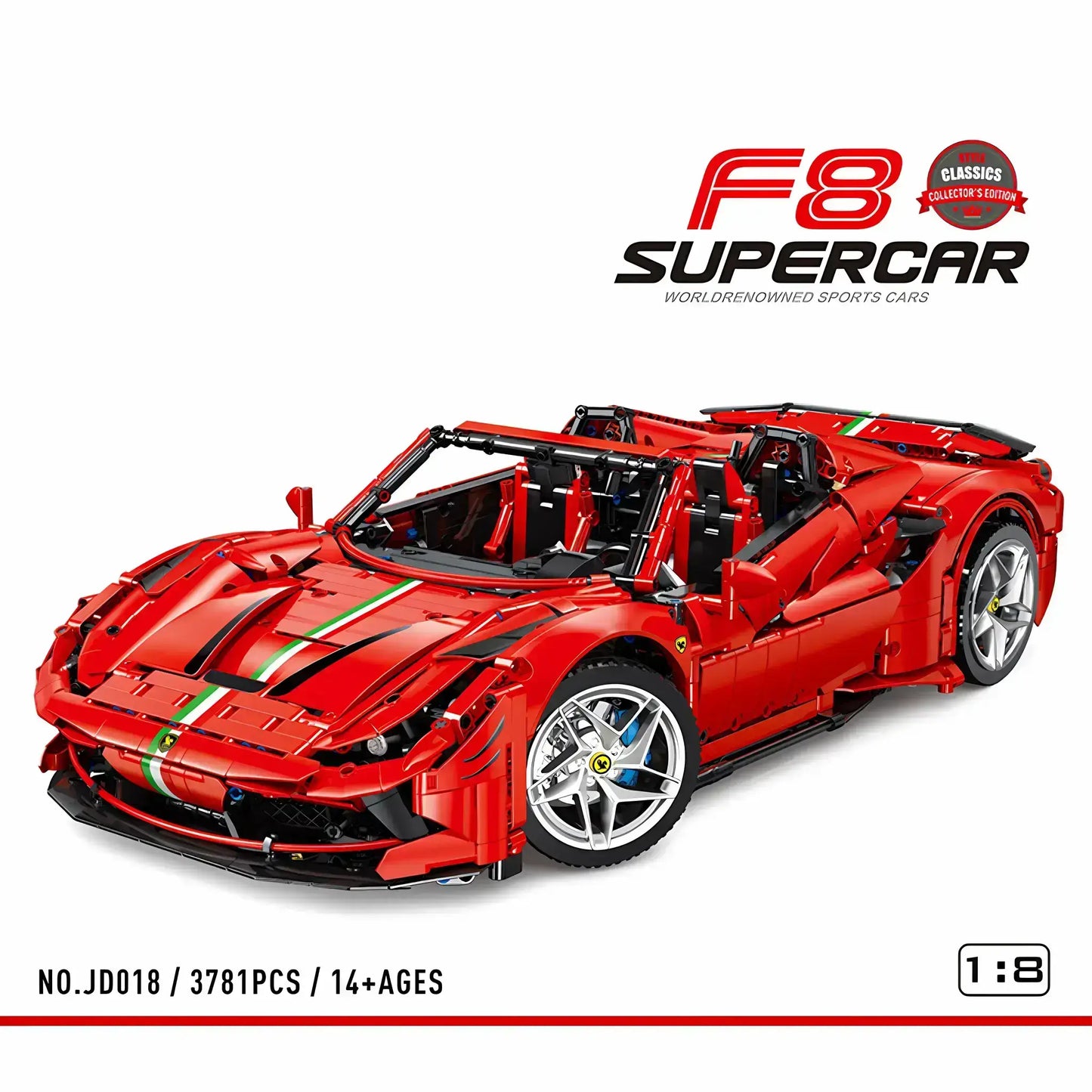 falali f8 building blocks model toy car from jiestar xiaojiaodu jd018